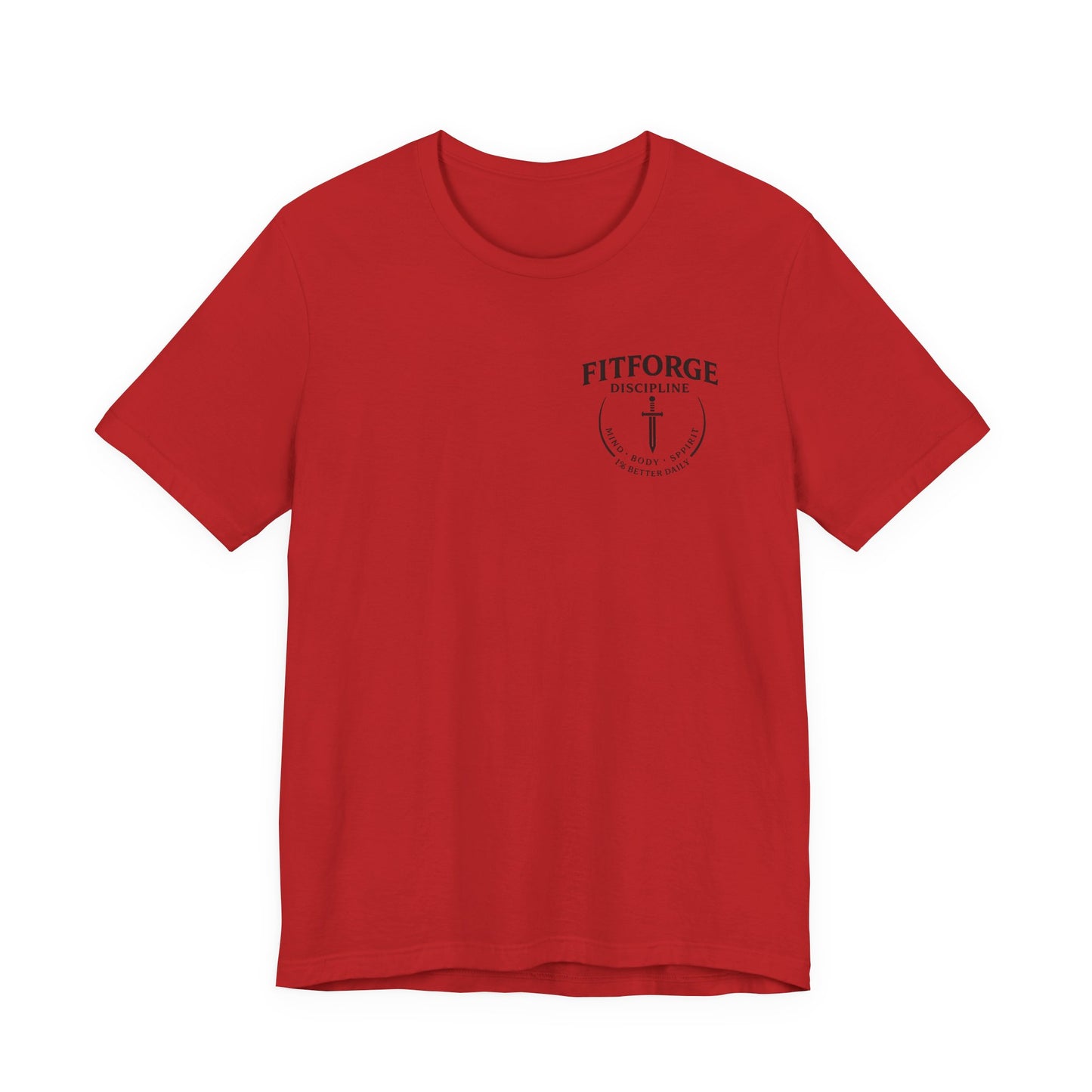 Faith Tee — "FitForge Dialed In" Christian Cross T‑Shirt